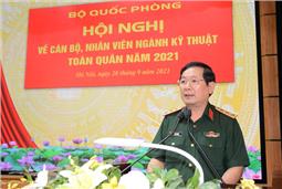 Hội nghị trực tuyến cán bộ, nhân viên ngành kỹ thuật toàn quân năm 2021